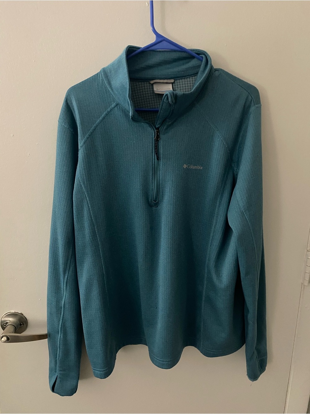 Columbia Teal Half-Zip Pullover